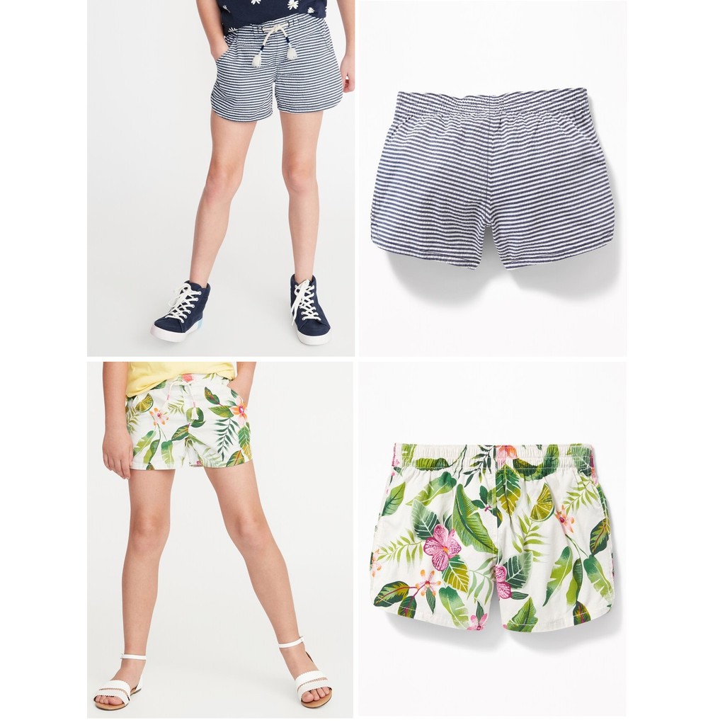 THANH LÝ GIÁ GỐC Quần short Old Navy bé gái 6-14 tuổi