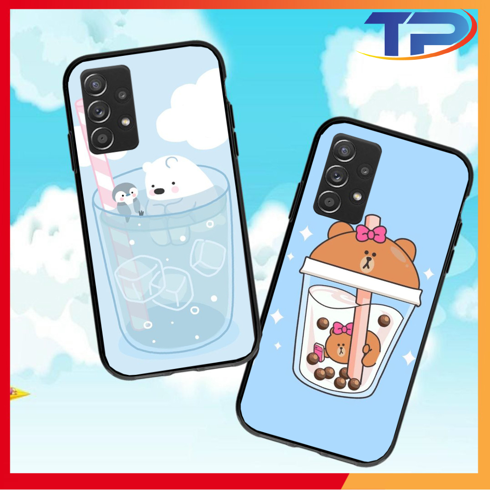 Ốp lưng Samsung Galaxy A01 / A02S / A12 / A21S / A32 /A52 / A72 hình Ly Trà Sữa Cute 04