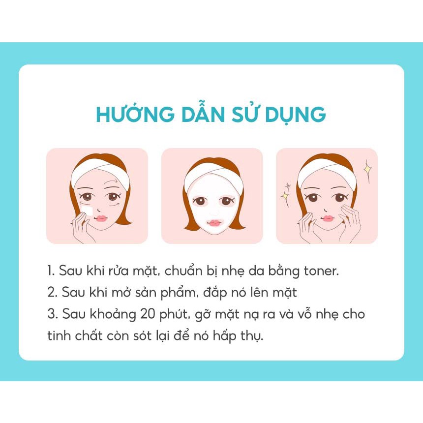 Mặt nạ giấy dưỡng da Hàn Quốc Prreti Moisture Chok Chok cấp ẩm chiết xuất su hào nước trái cây tự nhiên Hatola