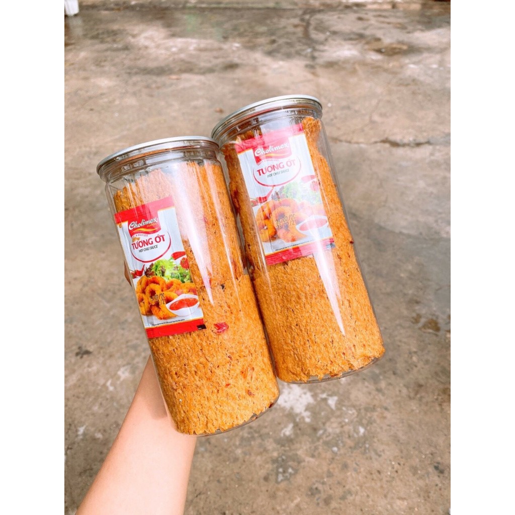 Khô mực sấy khô cán miếng tẩm gia hũ 200gr