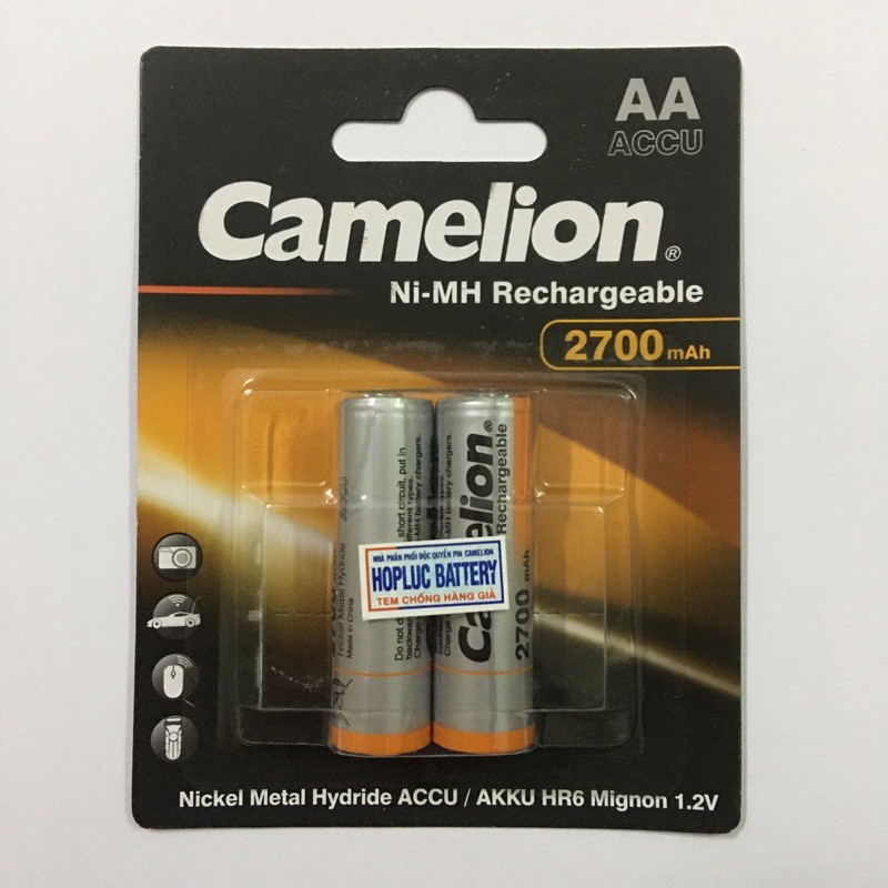 Pin Sạc AA Camelion Thế Hệ Mới 2700 mAh (Gold)