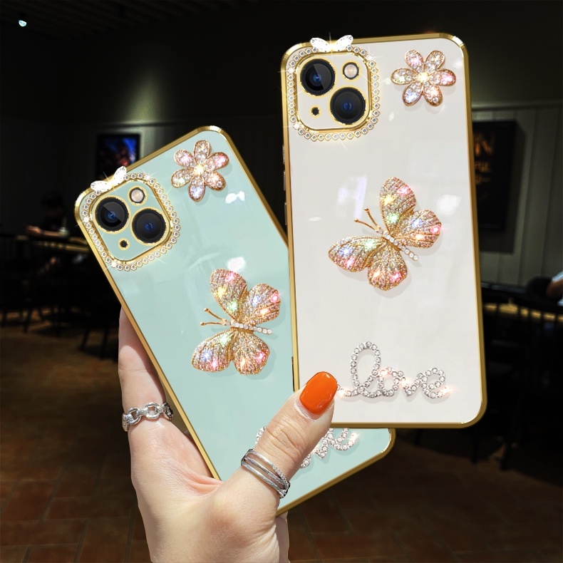 Ốp điện thoại đính đá phù hợp cho OPPO A15 A15s A74 5G A54 A53 A33 A52 A92 A91 A31 A9 A5 2020 A7 A5s A12 A11k A3s A83