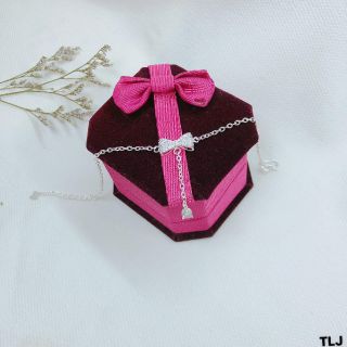 Lắc tay bạc - lắc nơ