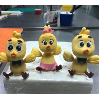 Bộ 3 gà Fondant