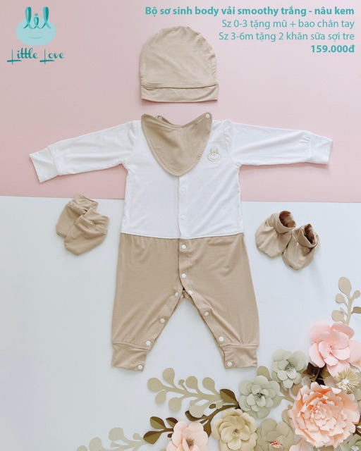 LIL - set body dài sơ sinh mới 1