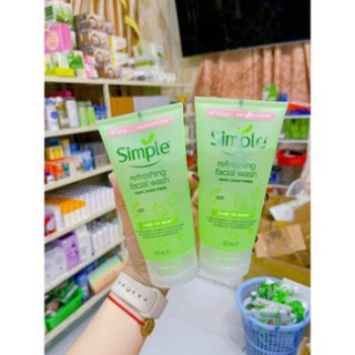 Sữa rửa mặt simple - 150ml Bill 4 date 2023 mới nhất