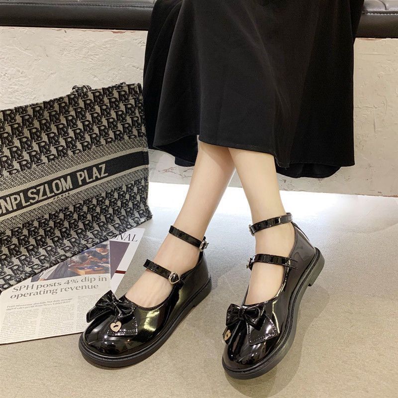 Giày Búp Bê Da Đế Mềm Thiết Kế Xinh Xắn Cho Nữ