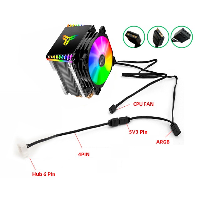 Tản Nhiệt Khí, Fan CPU Jonsbo CR1400 Led RGB - Hỗ Trợ Đồng Bộ Mainboard / Bộ Hub Coolmoon