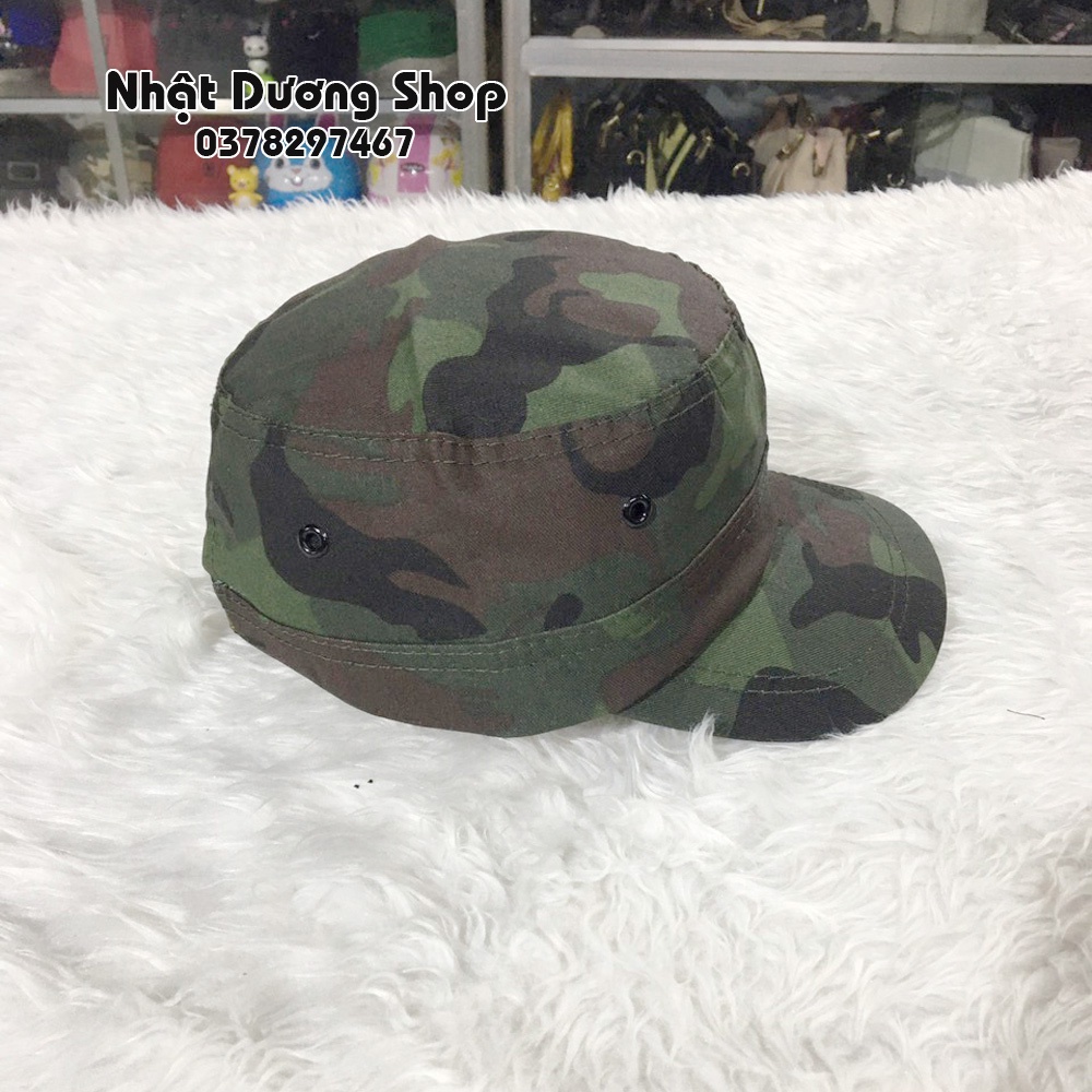 Nón kết đầu bằng có đuôi sau - Chất liệu Kaki bền chắc, phom nón đẹp thích hợp cho mọi người