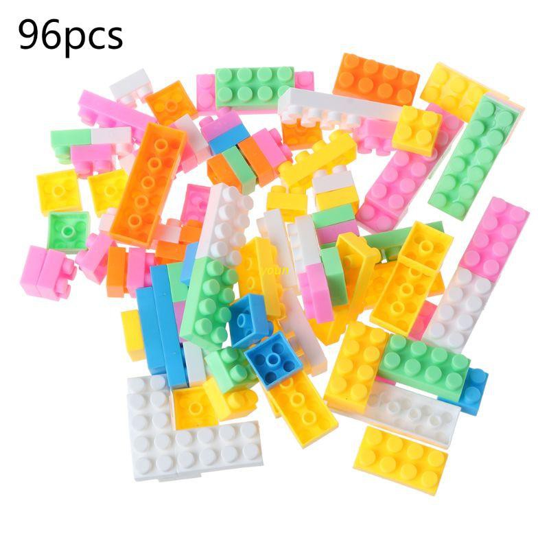 Bộ 96 Miếng Xếp Hình Bằng Nhựa Giáo Dục Sớm Cho Bé