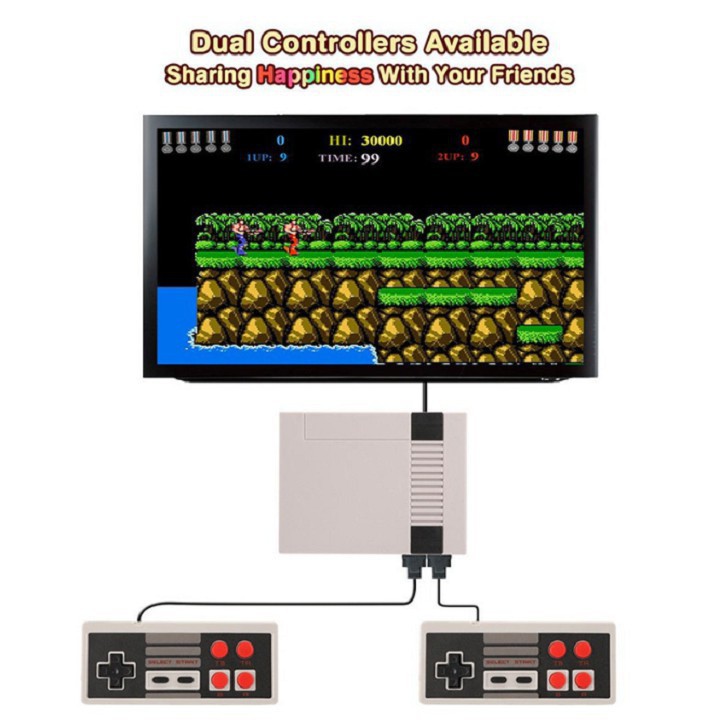 Máy chơi game cổ điển mini 620 trò Tăng 2 bộ tay game cho 2 người_SUPER NES Classic Phiên Bản Máy SNES