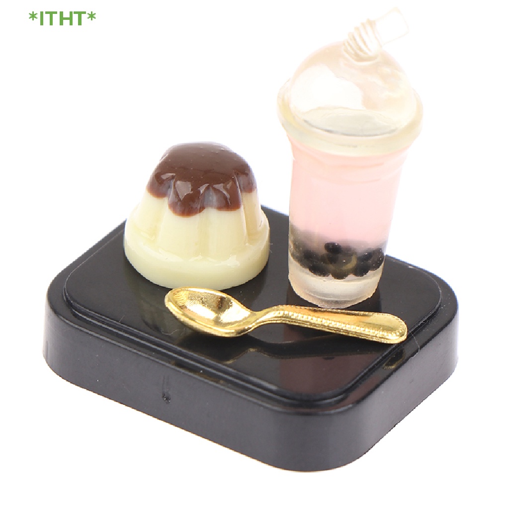 Mô Hình Bộ Ấm Trà Chiều Đồ Tráng Miệng Mini Cho Nhà Búp Bê Mới