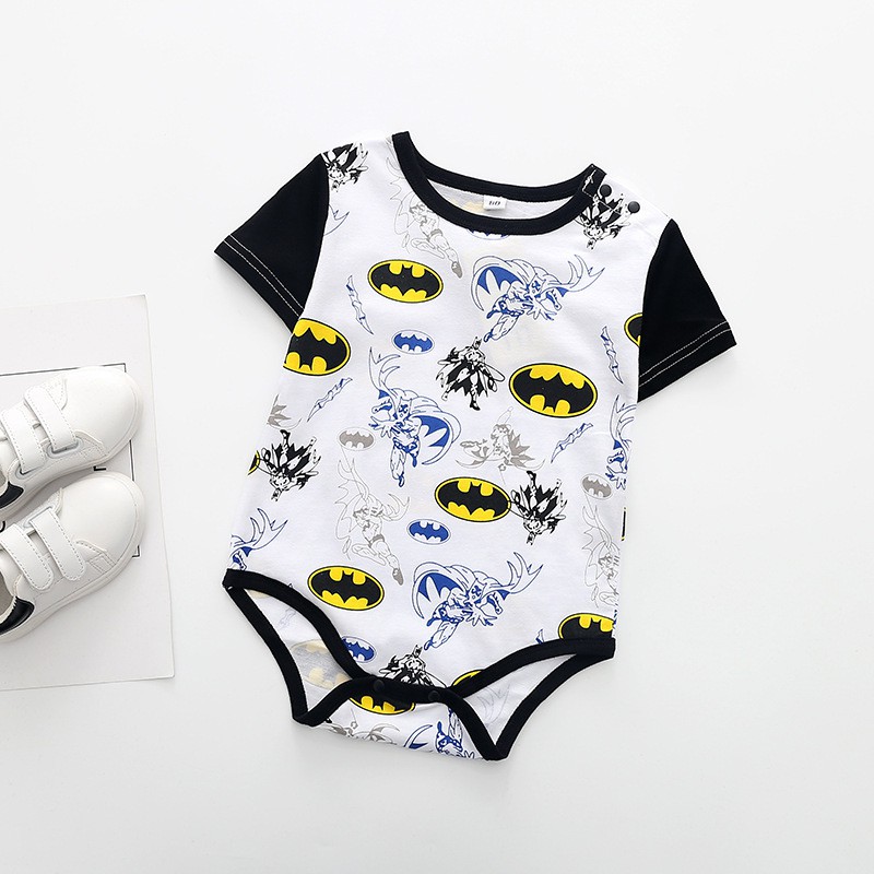 SUPERMAN Áo Liền Quần 100% Cotton Cho Bé Trai