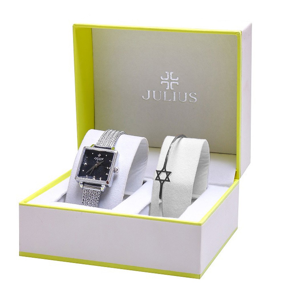 Combo đồng hồ nữ Julius Hàn Quốc ja-1220 và lắc tay thời trang Julius