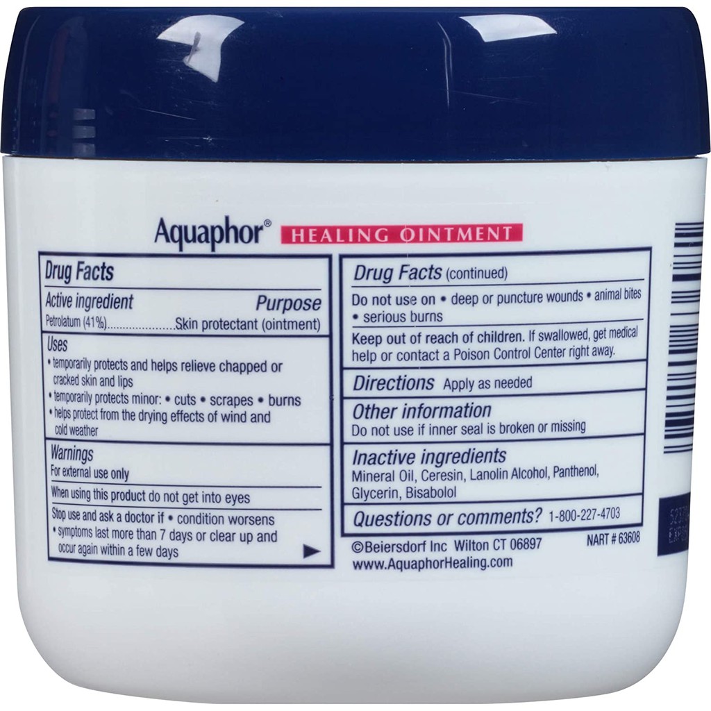 Kem Dưỡng Ẩm dành cho Da Khô, Nứt Nẻ Aquaphor Advanced Therapy Healing Ointment Skin Protectant 396g