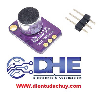 GY-MAX4466 MẠCH TIỀN KHUẾCH ĐẠI ÂM THANH,KHÔNG CÓ BỘ AGC (AUTO GAIN CONTROL)