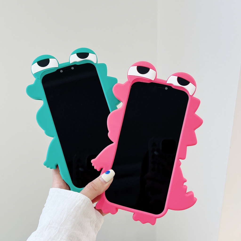 Ốp Điện Thoại Silicon In Hình Cá Sấu 3d Cho iphone 11 12 13 14 15 pro max xr x xs plus max