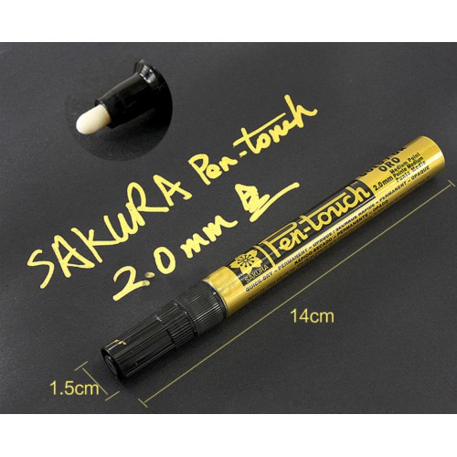 [Sakura] Bút màu Pen-Touch Paint Marker Gold Silver White 0.7mm 1mm 2mm