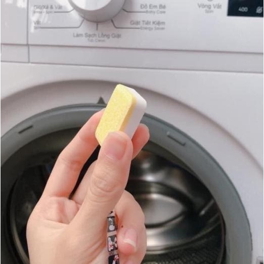 Viên tẩy lồng giặt Denkmit - Hàng Đức - Làm sạch lồng giặt - Khử mùi hôi - giúp quần áo thơm tho - Giá 1 viên