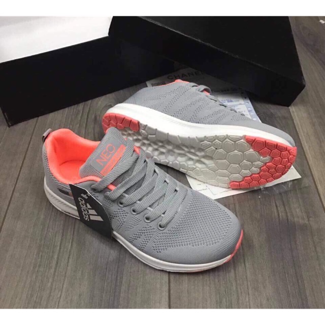 Adidas neo ghi cam