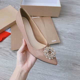 Giày cao gót đính mặt trời mới