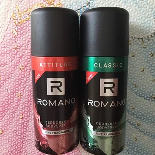 Xịt khử mùi toàn thân Romano 150ml