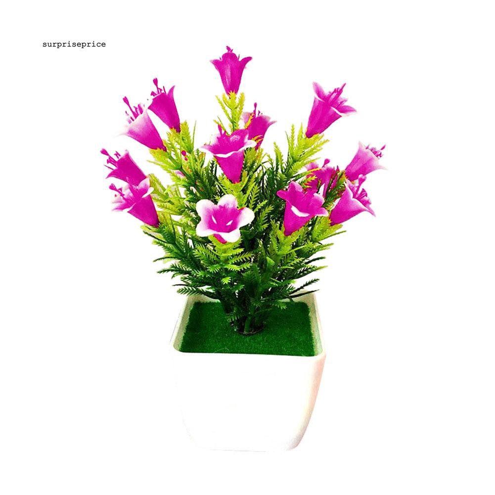 Hoa giả dùng trang trí nội thất / đám cưới kèm chậu tiện dụng