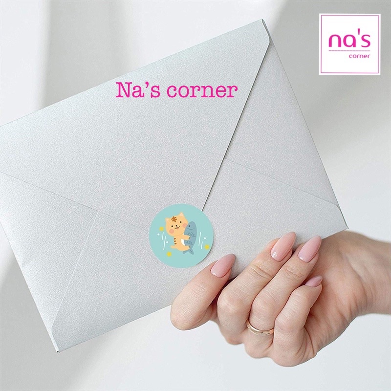 100 Tem nhãn dán cảm ơn thank you 2.5cm 3.8cm dán keo sẵn