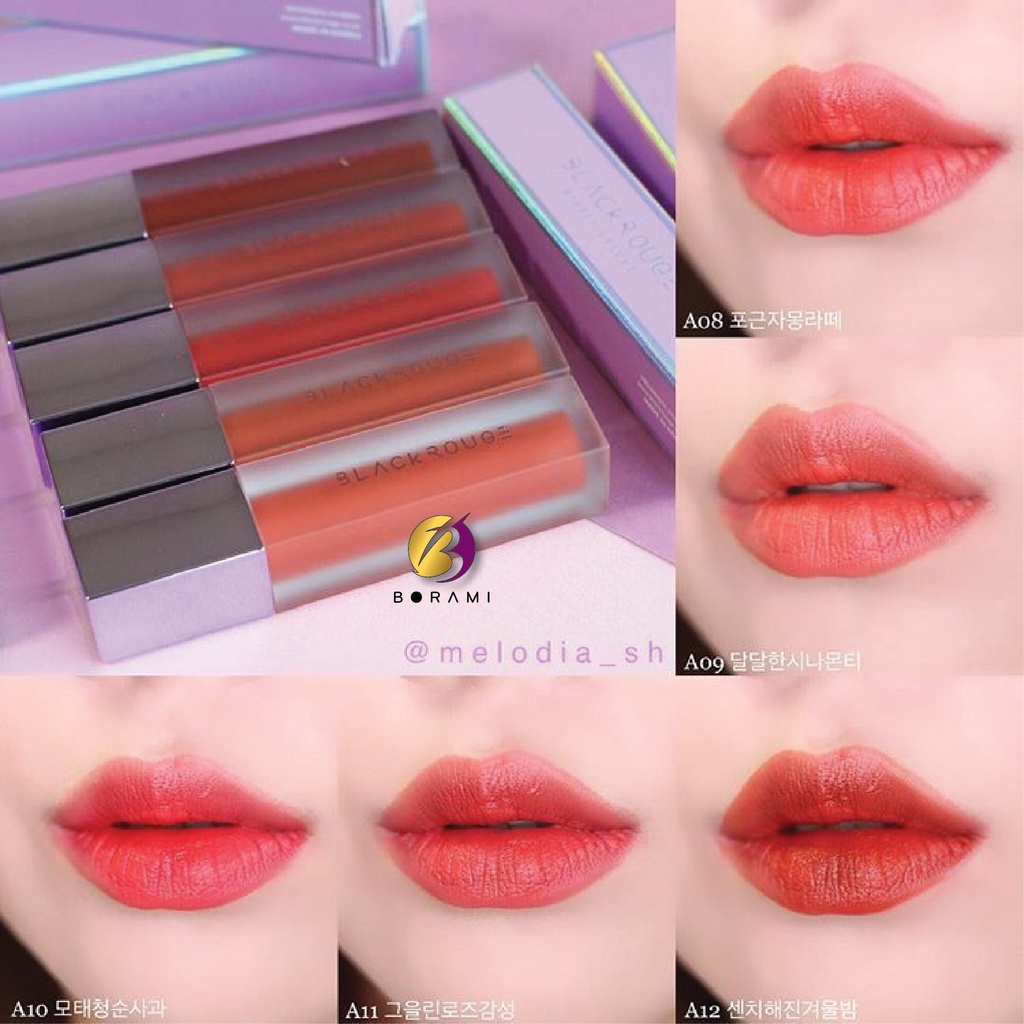 Son Black Rouge Air Fit Velvet Tint - son kem lì