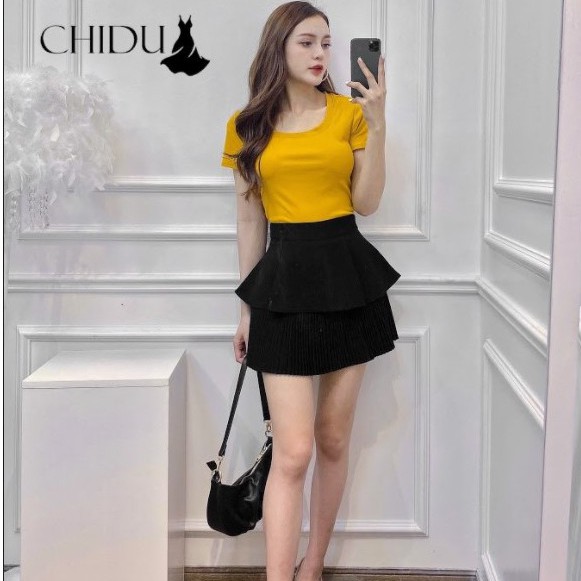 [ Mã WASTAPR giảm 10K đơn 50K] CHIDU Áo thun cổ vuông SP362 | BigBuy360 - bigbuy360.vn