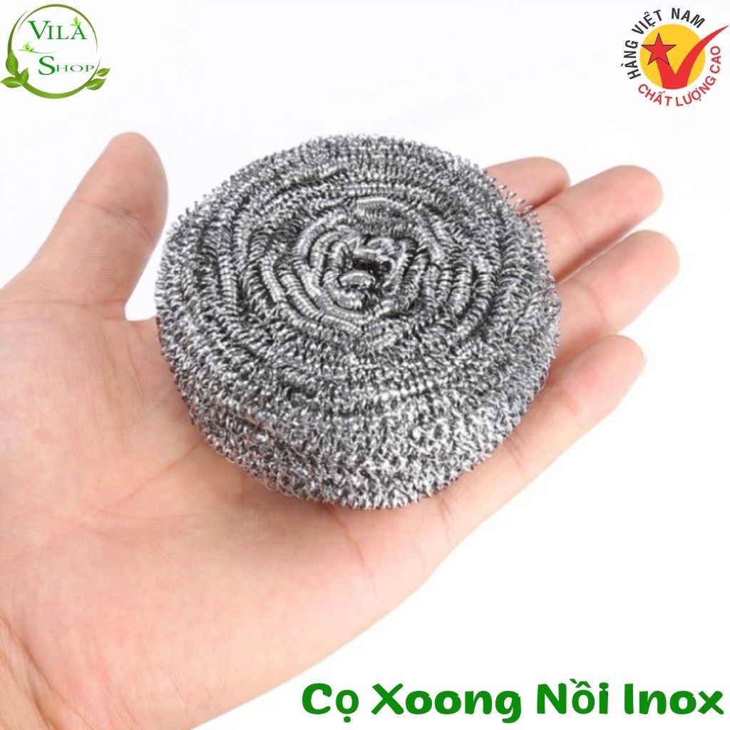 Búi Rửa Chén Bát, Miếng Cọ Xoong Inox, Búi Lưới Vệ Sinh Xoong, Nồi, Chén Bát