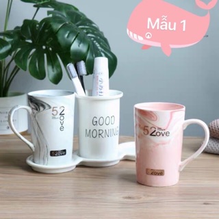 Bộ cốc sứ đánh răng cao cấp(có sẵn)
