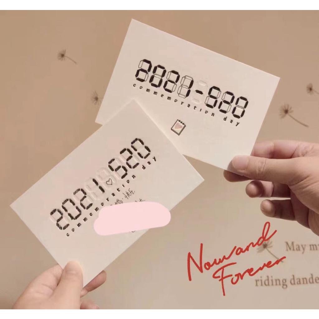 1 Set Thiệp Chúc Mừng Sinh Nhật Làm Quà Tặng Lãng Mạn