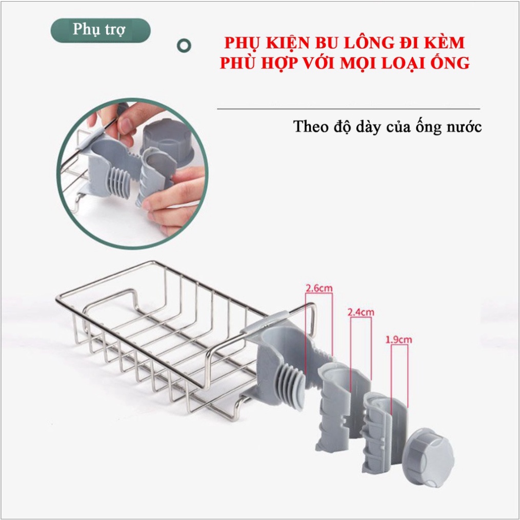 Giá treo bồn rửa bát inox 304 cao cấp