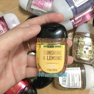 Gel rửa tay khô Bath Body Sunshine Lemons 29ml Mỹ