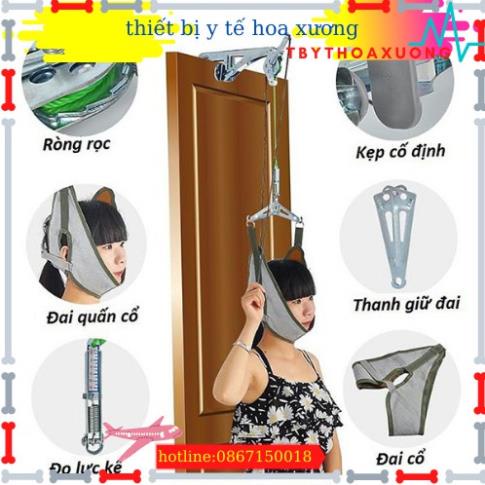 Đai Kéo Giãn Đốt Sống Cổ - Hỗ Trợ Trị Thoái Hóa Cổ Đau Mỏi Cổ