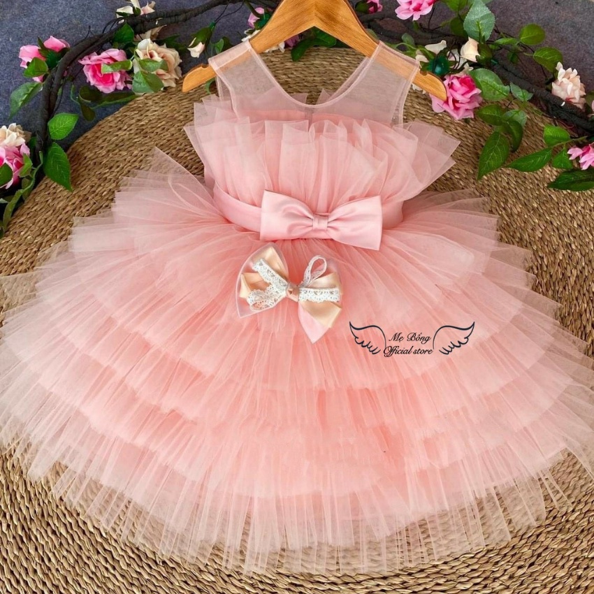Váy Công Chúa Trắng Xinh Dự Tiệc Giá Rẻ Cho Bé Gái Váy Phồng Công Chúa -Mẹ BốngPrincess dress