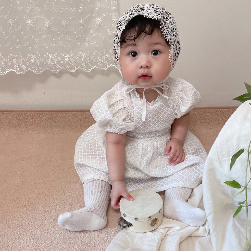 Váy ren trắng Style Hàn Quốc_