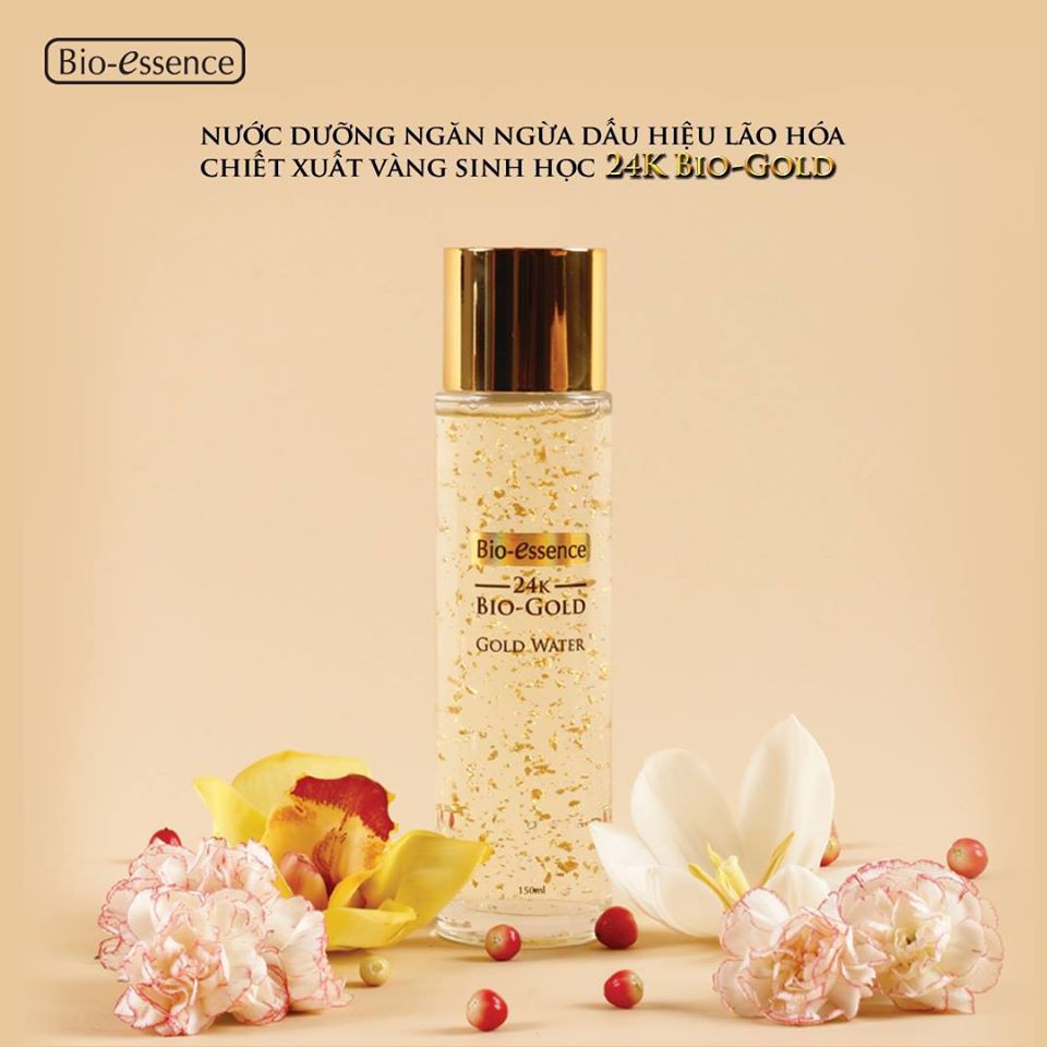 (Chính Hãng) Nước Dưỡng Ngăn Ngừa Lão Hóa Chiết Xuất Vàng 24K Bio Essence Bio-Gold Water