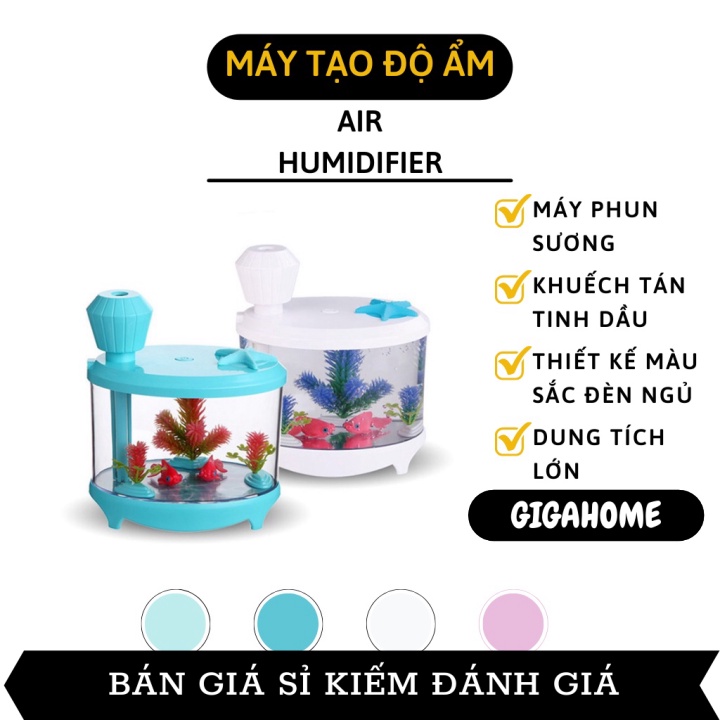 Máy Khuếch Tán Tinh Dầu GIGAHOME Máy Phun Sương Tạo Độ Ẩm Không Khí Hình Bể Cá Mini 7914