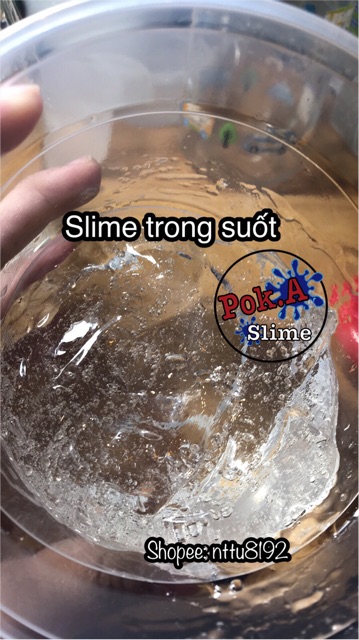 Pokaslime Kit clear slime - slime trong suốt