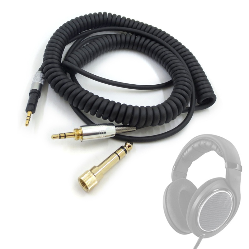 Dây Cáp Lò Xo Nối Tai Nghe 6.35mm Cho HD6 HD7 HD8 HD515 HD518 HD558 HD598 HD549