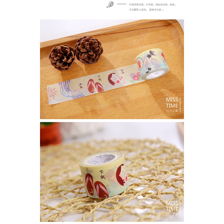 [ Thanh lý] Cuộn Washi tape hoạt hình M698