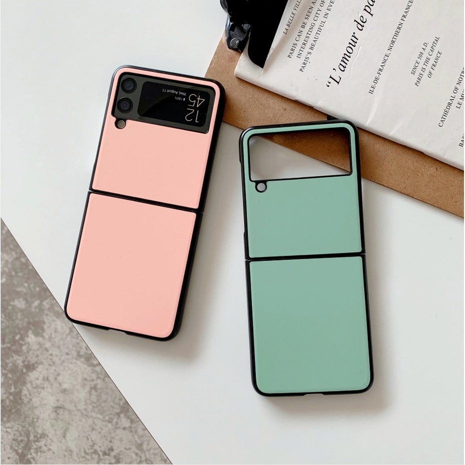 Ốp điện thoại dạng gập chống sốc và chống rơi 180° thời trang dành cho Samsung Galaxy Z Flip 3 5G