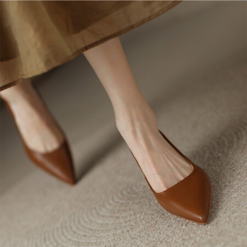 Giày Cao Gót 5cm Mũi Nhọn Thời Trang Nữ Tính