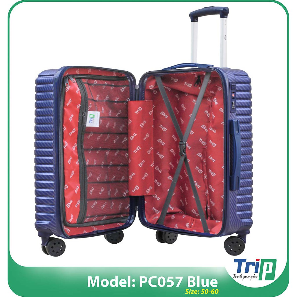 Vali Chống Trộm TRIP PC057 - Size 22inch - Màu Xanh Dương