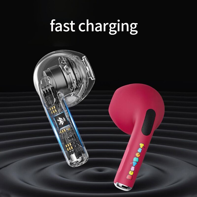 Tai nghe nhét tai disney Pro 6 bluetooth không dây âm thanh hifi có micro màn hình hd 5.2