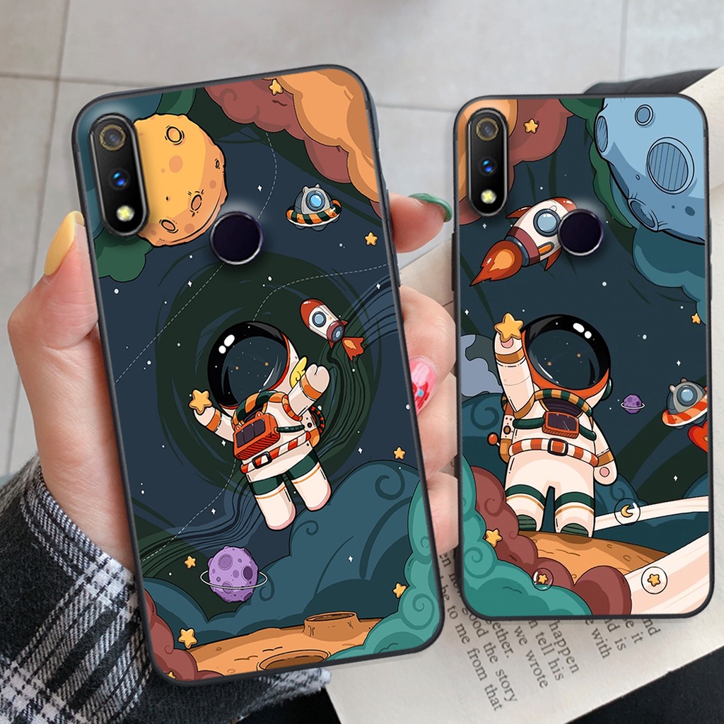 Ốp lưng Realme 3 / Realme 3 Pro vũ trụ phi hành gia cực hot siêu cute-rẻ-bền