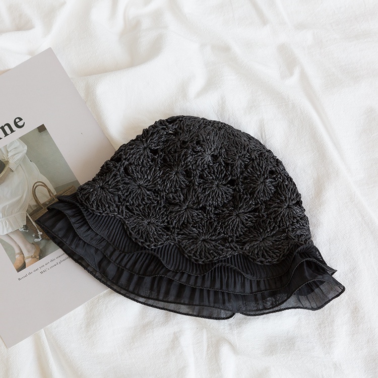 Nón Vành Rộng Phối Ren Phong Cách Nhật Bản Thời Trang Cho Nữ