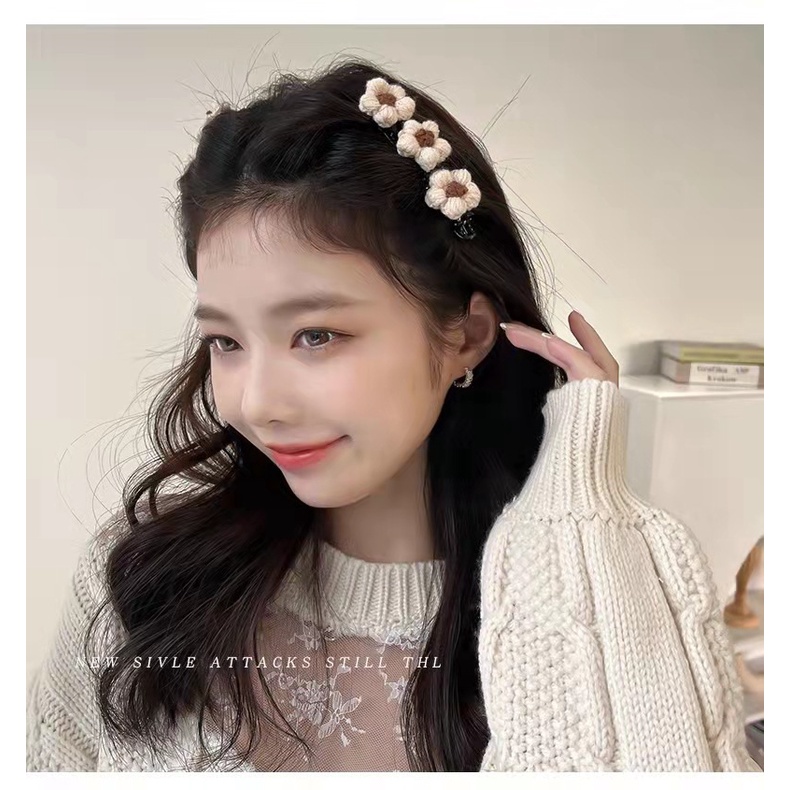 Kẹp Tóc Bằng Len Thiết Kế Mới Thời Trang Theo Phong Cách Retro 2022